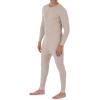 Fruit of the Loom mens Premium Thermal Union Suit(Oatmeal)