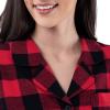 Fruit of the Loom womens Flannel Sleep Shirt(Buffalo Check)