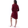 Fruit of the Loom womens Flannel Sleep Shirt(Buffalo Check)