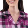 Fruit of the Loom womens Flannel Sleep Shirt(Plaid)