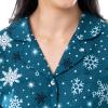 Fruit of the Loom womens Flannel Sleep Shirt(Snowflake)