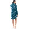 Fruit of the Loom womens Flannel Sleep Shirt(Snowflake)