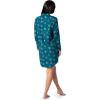 Fruit of the Loom womens Flannel Sleep Shirt(Starry Snowflakes)