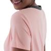 Fruit of the Loom womens Short Sleeve Tee and Pant 2 Piece Sleep Set(Soft Pink)
