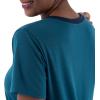 Fruit of the Loom womens Short Sleeve Tee and Pant 2 Piece Sleep Set(Turquoise)