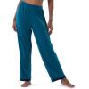 Fruit of the Loom womens Short Sleeve Tee and Pant 2 Piece Sleep Set(Turquoise)