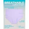Fruit of the Loom womens Women 5pk Premium Breathable Lowrise Brief(Cotton Mesh – Bikini – 6 Pack – Colors May Vary)
