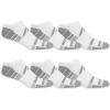 Fruit of the Loom Men’s Breathable Lightweight Performance No Show Socks(White (6 Pack))