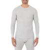 Fruit of the Loom Men’s Classic Midweight Waffle Thermal Underwear Crew Top(Grey Heather)