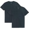 Fruit of the Loom Men’s Eversoft Cotton Short Sleeve Pocket T-Shirts, Breathable, 2-Pack(2 Pack – Black Heather)