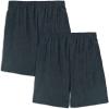 Fruit of the Loom Men’s Eversoft Cotton Shorts with Pockets (S-4XL)(2 Pack – Black Heather)