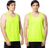 Fruit of the Loom Men’s Eversoft Cotton Sleeveless T Shirts, Breathable & Moisture Wicking with Odor Control, Sizes S-4x(Tank – 2 Pack – Safety Green)