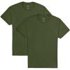 Fruit of the Loom Mens Eversoft Cotton T Shirts, Breathable & Moisture Wicking with Odor Control, Sizes S-4x(2 Pack Military Green)