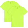 Fruit of the Loom Mens Eversoft Cotton T Shirts, Breathable & Moisture Wicking with Odor Control, Sizes S-4x(2 Pack Safety Green)