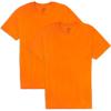 Fruit of the Loom Mens Eversoft Cotton T Shirts, Breathable & Moisture Wicking with Odor Control, Sizes S-4x(2 Pack Safety Orange)