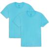 Fruit of the Loom Mens Eversoft Cotton T Shirts, Breathable & Moisture Wicking with Odor Control, Sizes S-4x(2 Pack Scuba Blue)