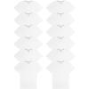 Fruit of the Loom Mens Eversoft Cotton T Shirts, Breathable & Moisture Wicking with Odor Control, Sizes S-4x(Crew – 12 Pack – White)