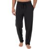 Fruit of the Loom Men’s Extended Sizes Jersey Knit Sleep Pajama Lounge Pant (1 & 2 Packs)(Black)