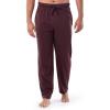 Fruit of the Loom Men’s Extended Sizes Jersey Knit Sleep Pajama Lounge Pant (1 & 2 Packs)(Dark Red)