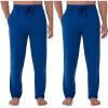 Fruit of the Loom Men’s Extended Sizes Jersey Knit Sleep Pajama Lounge Pant (1 & 2 Packs)(Mazarine Blue (2-pack))