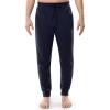 Fruit of the Loom Men’s Jersey Knit Jogger Sleep Pant (1 and 2 Packs)(Navy)