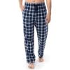 Fruit of the Loom Men’s Soft Flannel Pajama Lounge Sleep Pant(Navy Plaid)