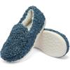 Fruit of the Loom Women’s Berber Loafer – Comfy, Memory Foam, Indoor/Outdoor(Blue)