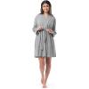 Fruit of the Loom Women’s Beyondsoft Sleep Chemise and Robe Set(Light Grey Heather)