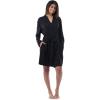 Fruit of the Loom Womens Breathable Robe(Black)