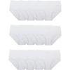 Fruit of the Loom Women’s Eversoft Cotton Underwear Multipacks, Tag Free & Breathable, Available in Plus Size(Brief – White)