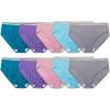 Fruit of the Loom Women’s Eversoft Cotton Underwear Multipacks, Tag Free & Breathable, Available in Plus Size(Hi Cut – Assorted Color May Vary)