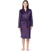 Fruit of the Loom Womens Fleece Robe(Dark Plum)