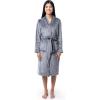 Fruit of the Loom Womens Fleece Robe(Monument)