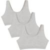 Fruit of the Loom Women’s Multi-Pack Tank Top Style Sports Bra(Grey/Grey/Grey)