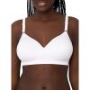 Fruit of the Loom Women’s Seamless Wire-Free Push-Up Bra – Soft, Comfortable & Supportive(White)