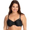 Fruit of the Loom Women’s Smooth Spacer T-Shirt Bra -Breathable, Ultra-Soft, Flexible, and Invisible Under Tees(Black Hue)