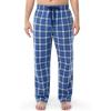 Fruit of the Loom mens Broadcloth Woven Sleep Pajama Pant(Navy Plaid)