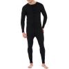 Fruit of the Loom mens Premium Thermal Union Suit(Black)