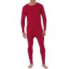 Fruit of the Loom mens Premium Thermal Union Suit(Red)