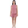 Fruit of the Loom womens Breathable Tank Top and Short 2 Piece Sleep Set(Antique Blush Heather)