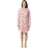 Fruit of the Loom womens Flannel Sleep Shirt(Snowy Trees)