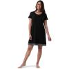 Fruit of the Loom womens Super Soft and Breathable Sleep Shirt(Black)