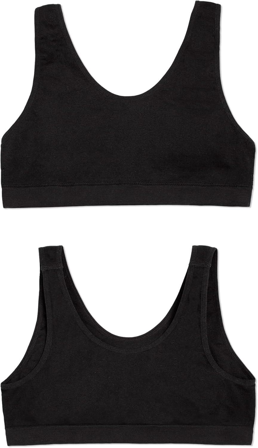 imageFruit of The Loom Girls Seamless Stretch Sports BraLight NudeBlackWhite