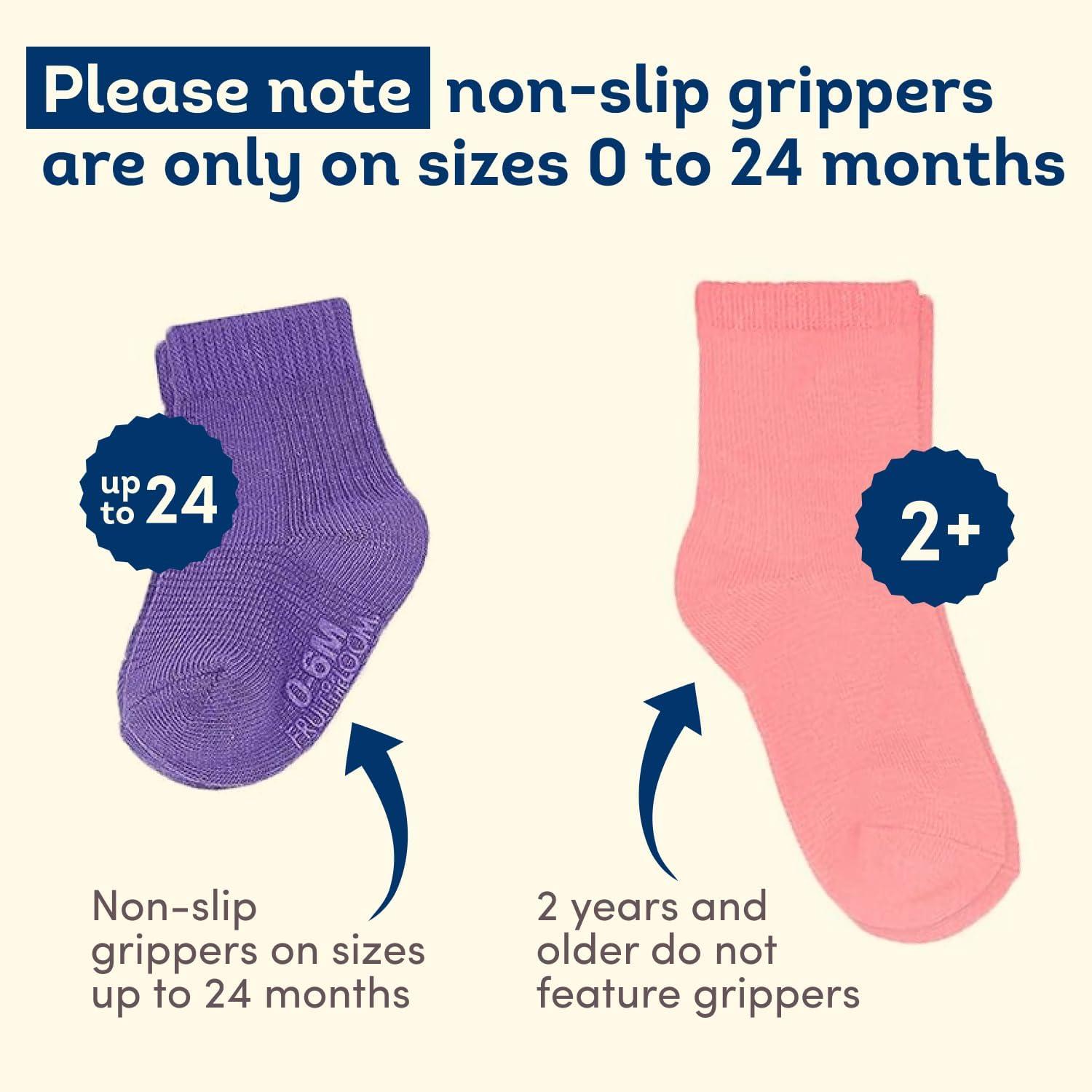 imageFruit of the Loom Baby 14Pack Grow ampamp Fit Flex Zones Cotton Stretch Socks Unisex Girls BoysBlue