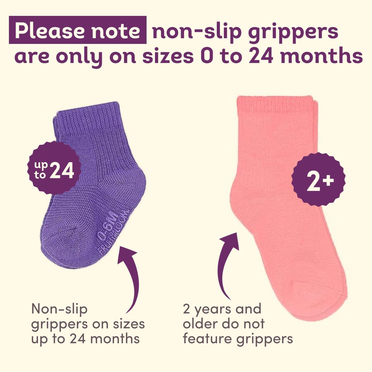 imageFruit of the Loom Baby 14Pack Grow ampamp Fit Flex Zones Cotton Stretch Socks Unisex Girls BoysPink