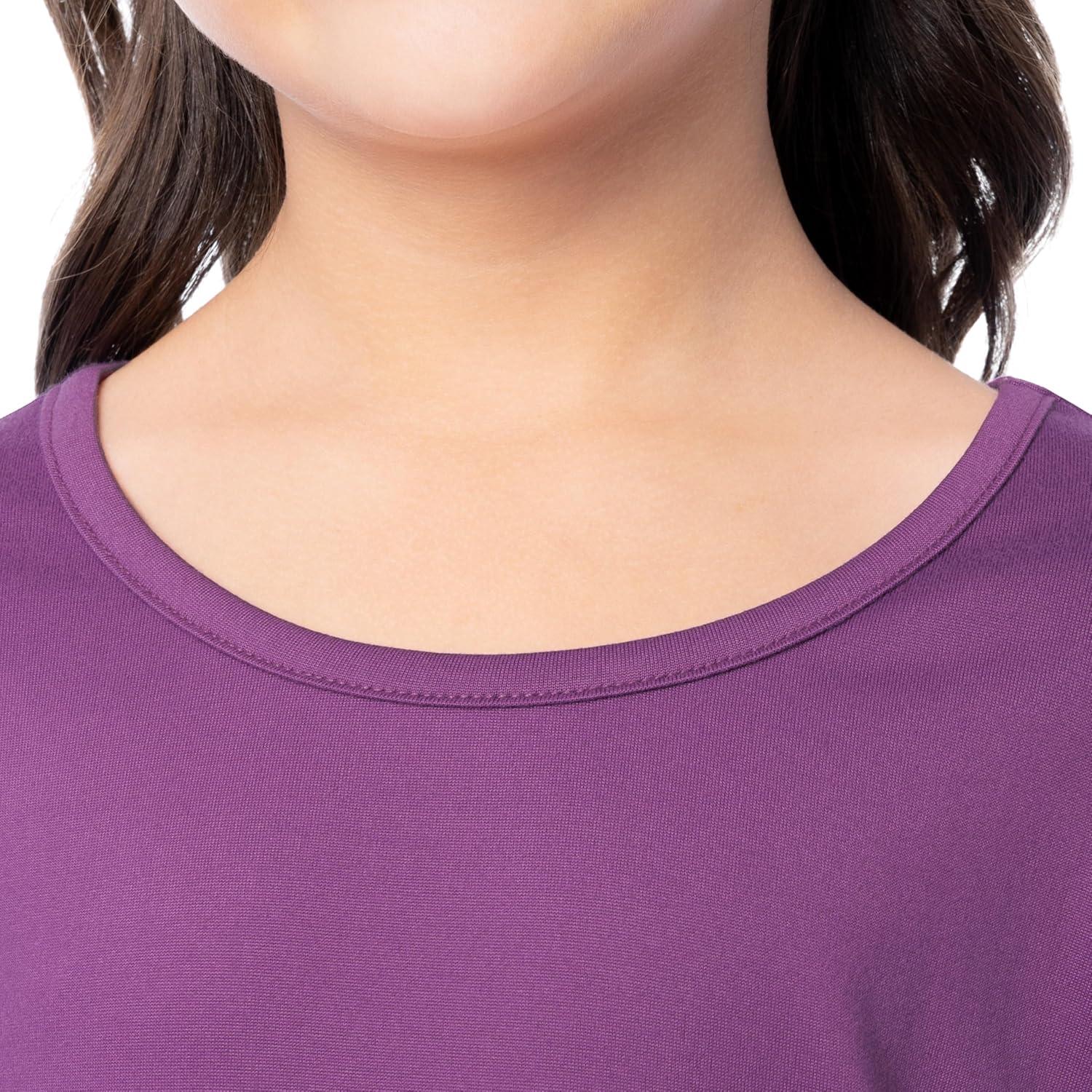 imageFruit of the Loom girls Getaway Loose Fit 4piece Pajama SetFuchsiaRetro Floral