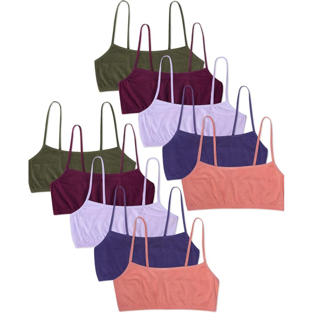 imageFruit of the Loom Big Girls Training BraLilac  Desert Dusk  Olive  Purple Velvet  Blueberry