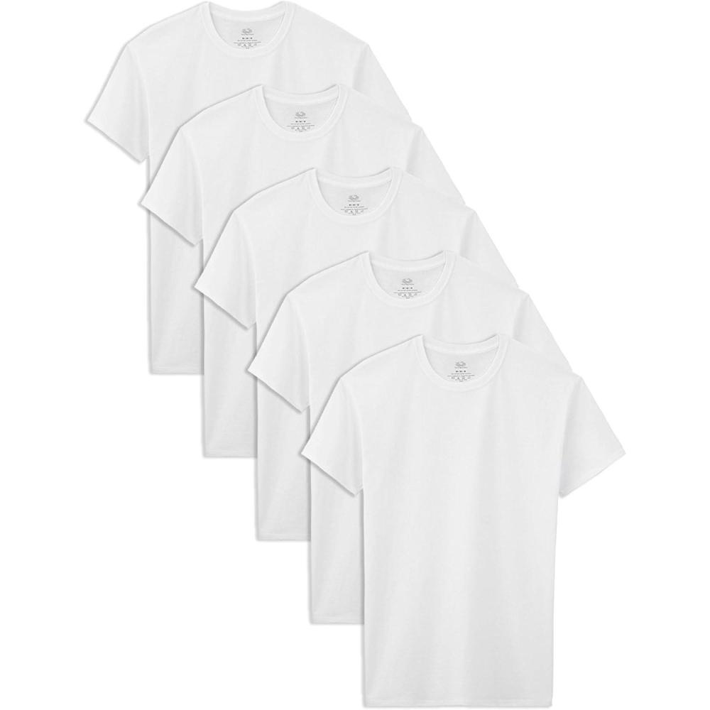 imageFruit of the Loom Boys Eversoft Cotton Undershirts T Shirts ampamp Tank TopsT Shirt Boys 120 Pack White