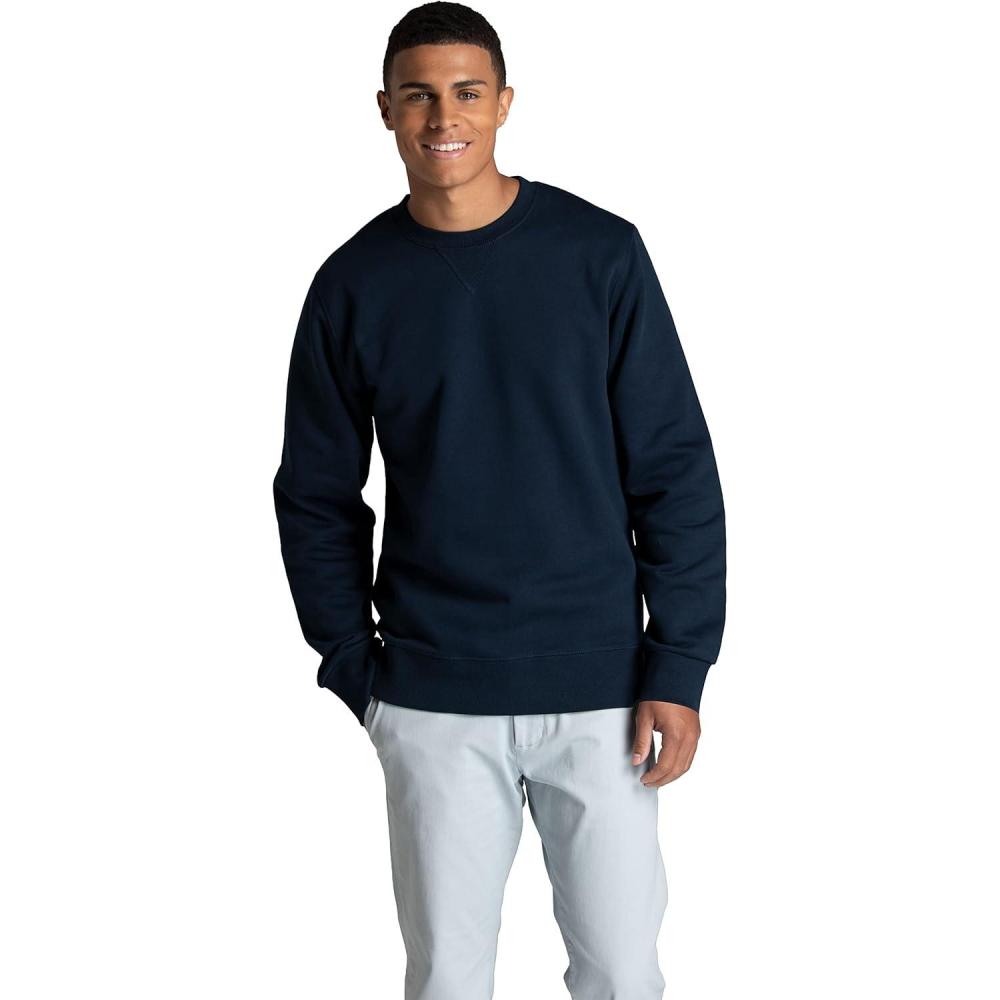 imageFruit of the Loom Mens Crafted Comfort Fleece Sweatshirts Hoodies ampamp Sweatpants Super Soft Cotton Blend Sweatshirt Navy Nights Medium