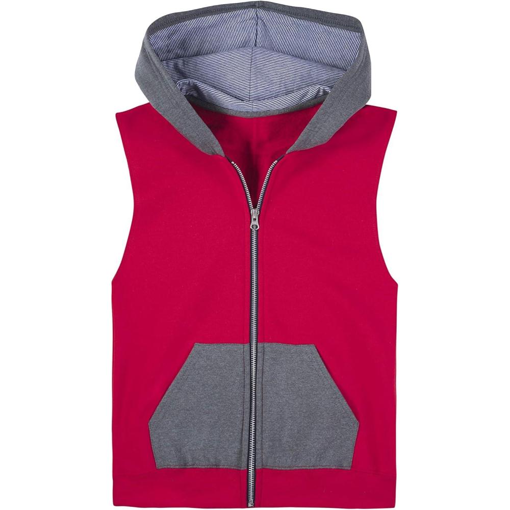 imageFruit of the Loom boys Fleece ampamp Sweatpants Vest Vest  True Red Small US